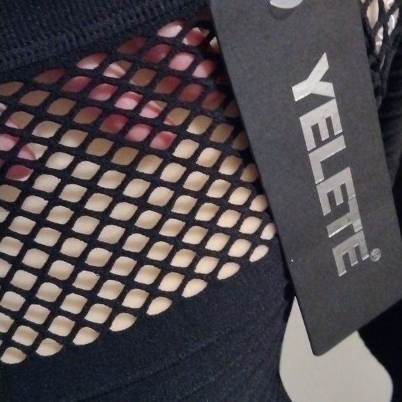 NWT Yelete Body Con Black Dress Size Large Sexy Mesh Cut outs - Picture 7 of 7